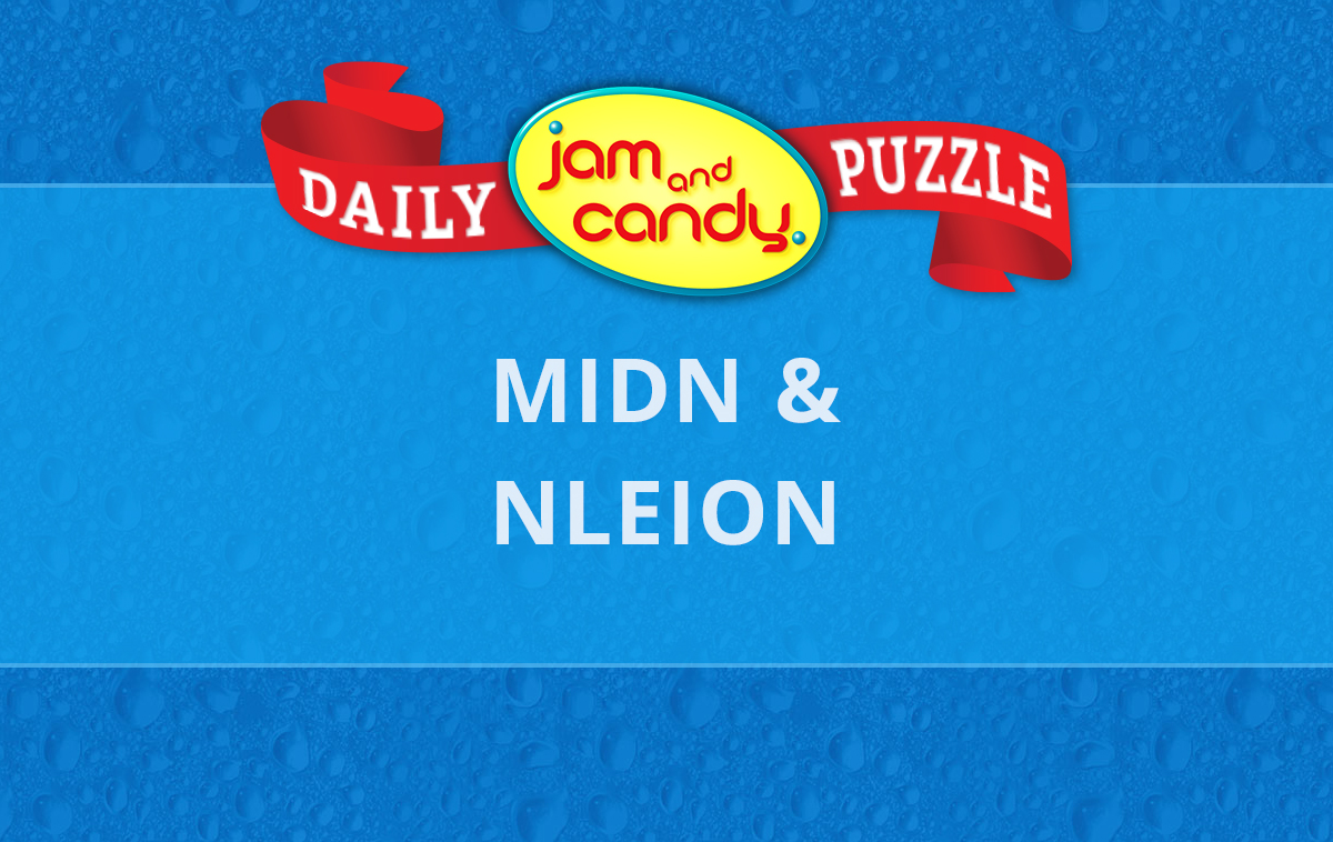 Jam and Candy Daily Scrambled Word Puzzle 231111