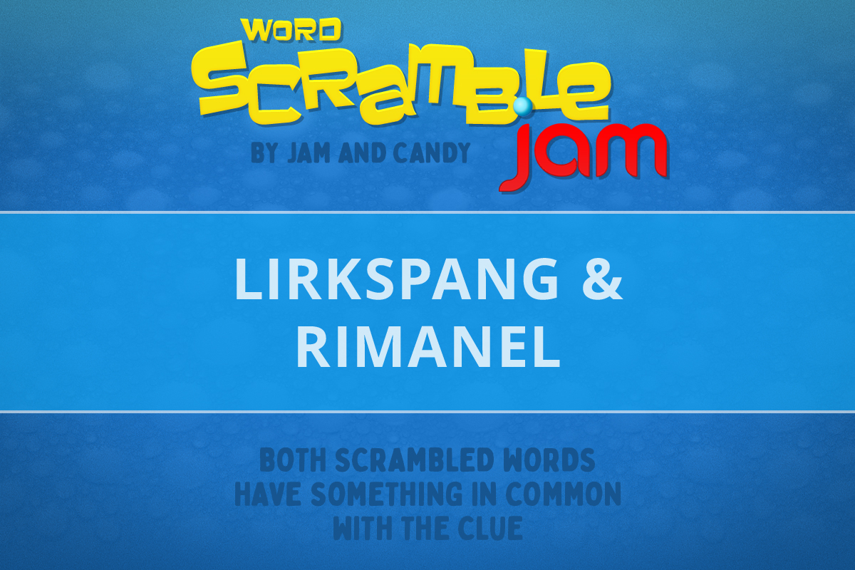 Jam and Candy Daily Scrambled Word Puzzle 240117