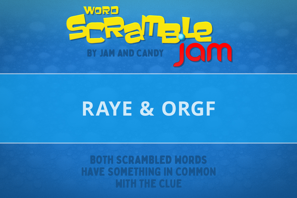 Jam and Candy Daily Scrambled Word Puzzle 240229